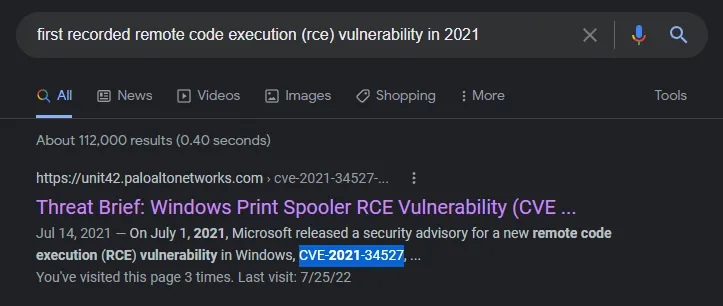 Google CVE